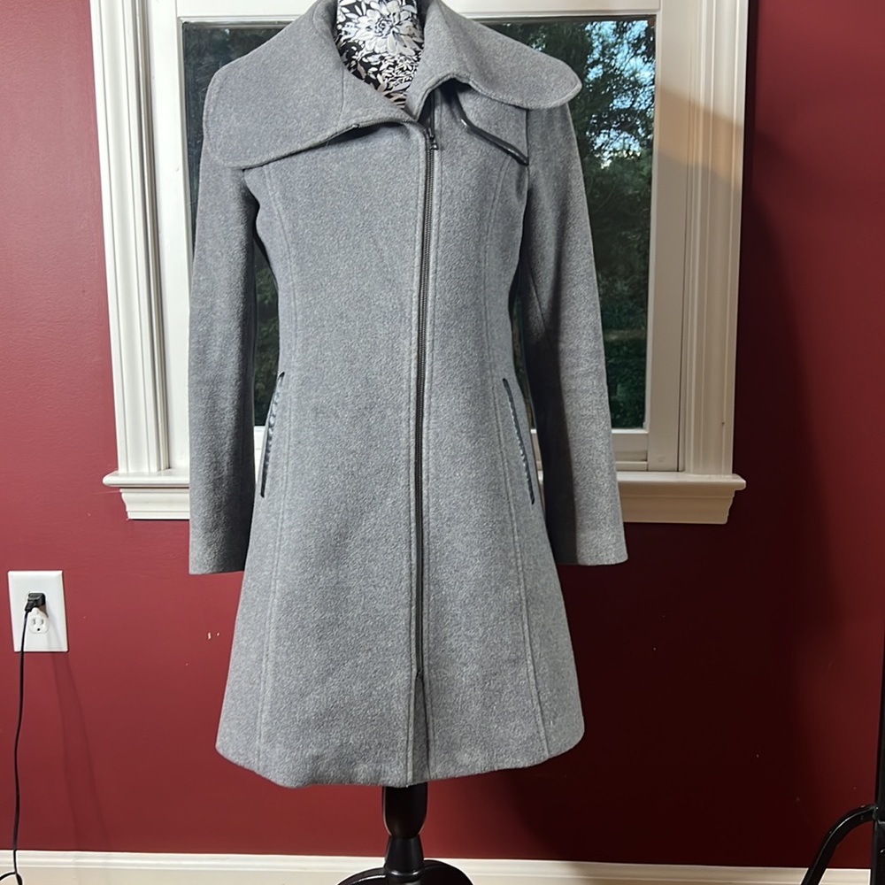 Saks Fifth Avenue Gray Peacoat
